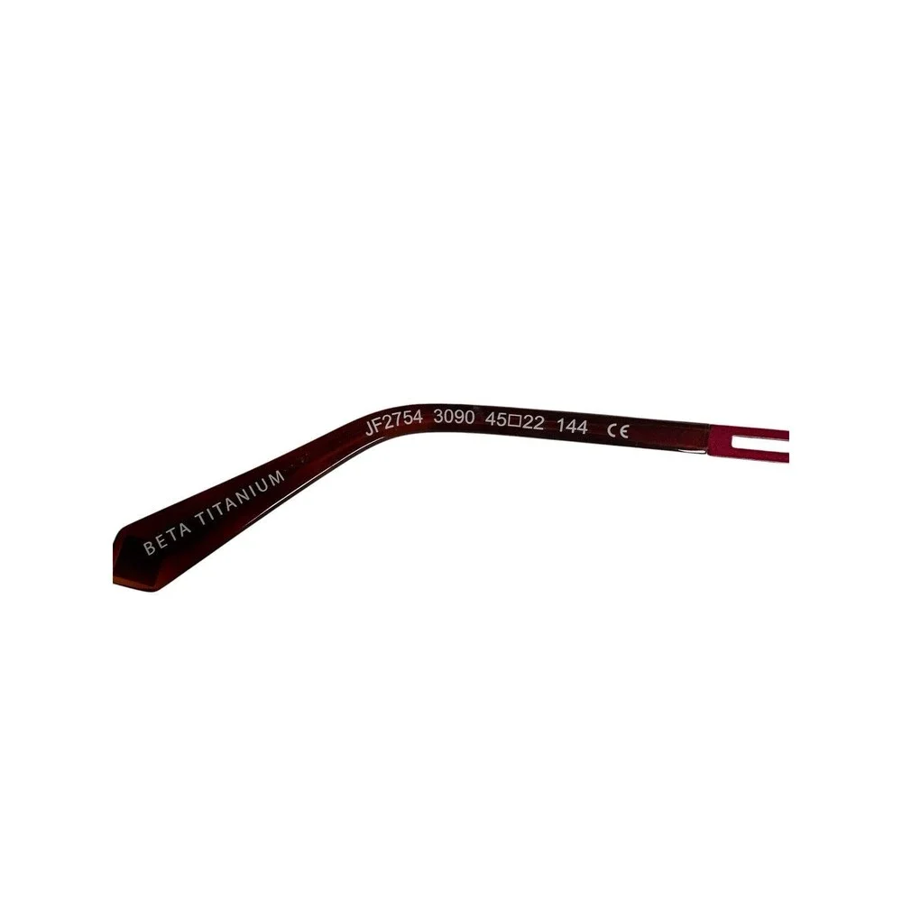 Jean-François Rey JF2754 3090 Beta Titanium Eyeglasses Frames Red Burgundy 45-22